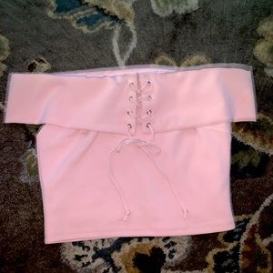 Forever 21 Off the Shoulder Crop Top